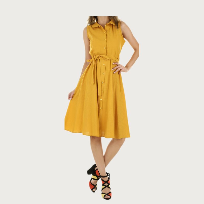 Yellow Shirt Dress